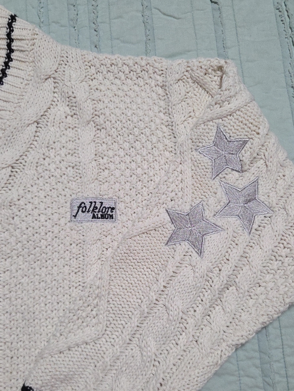 Taylor Swift Folklore Album Knit Cardigan - Picture 2 of 8